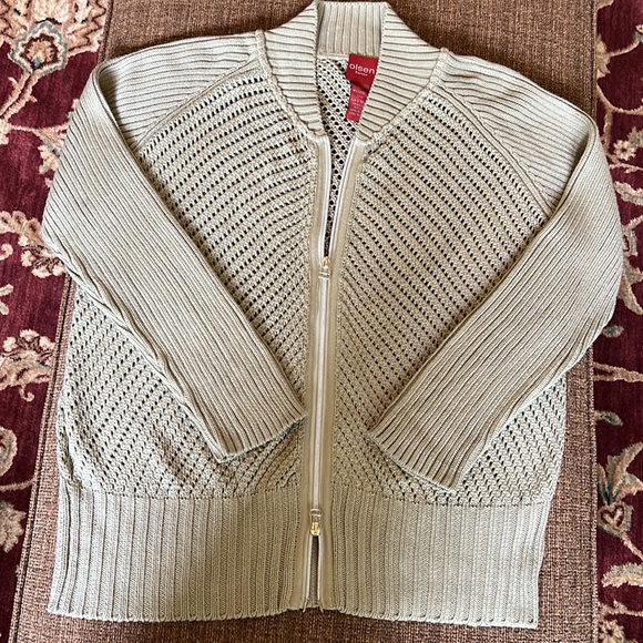 Light Green Knit Cardigan with Matching Tank HPπ - Picture 2 of 14